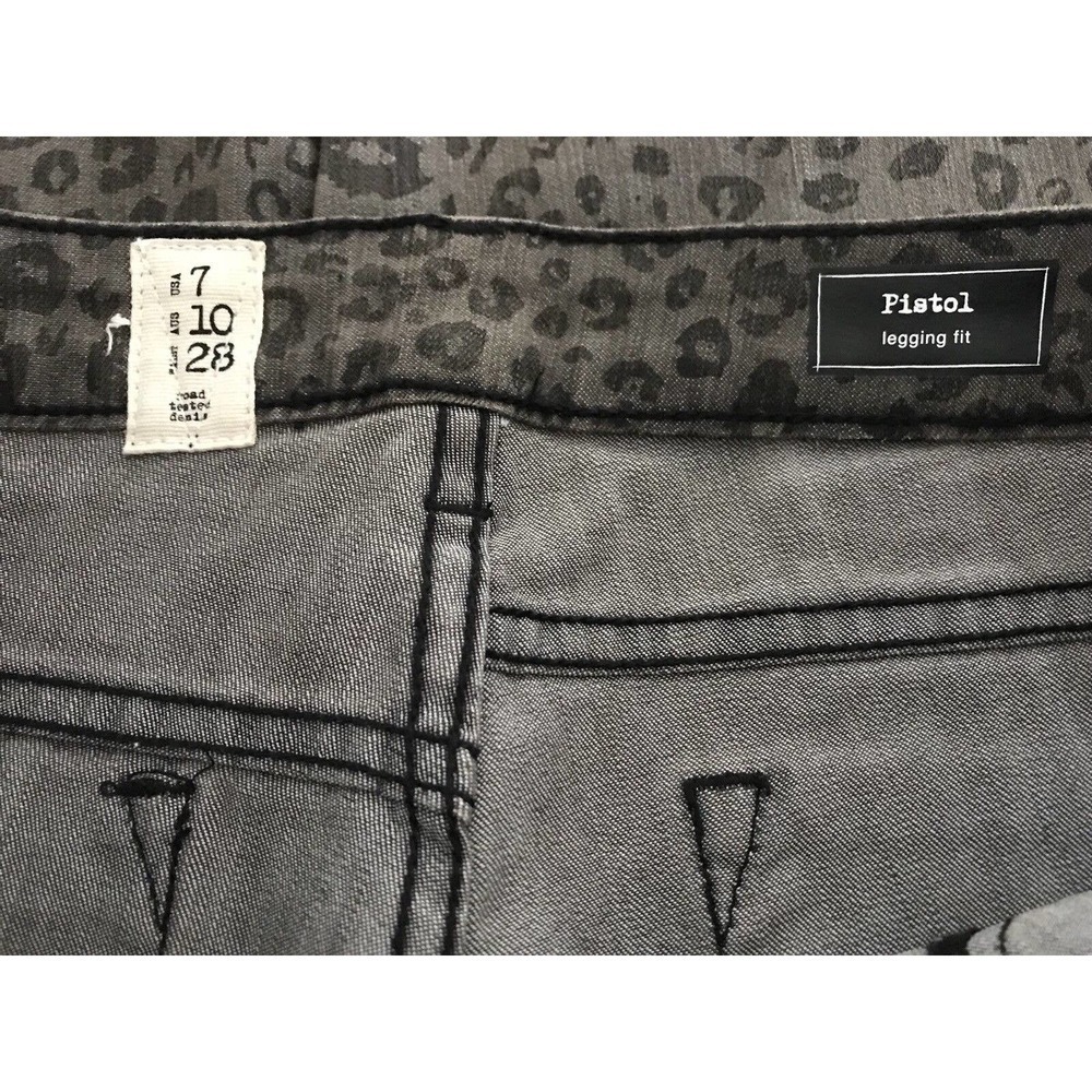 Volcom | Pistol Legging Fit Pants Size 7 Animal Print Stretch Slim Skinny Leg - Picture 11 of 12